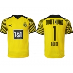 Men 2021-2022 Club Borussia Dortmund home yellow aaa version 1 Soccer Jersey