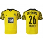 Men 2021-2022 Club Borussia Dortmund home yellow aaa version 26 Soccer Jersey