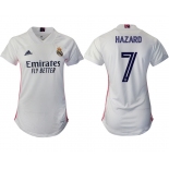 Women 2020-2021 Real Madrid home aaa version 7 white Soccer Jerseys