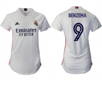 Women 2020-2021 Real Madrid home aaa version 9 white Soccer Jerseys