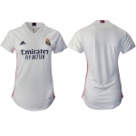 Women 2020-2021 Real Madrid home aaa version blank white Soccer Jerseys