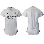 Women 2020-2021 Real Madrid home aaa version blank white Soccer Jerseys