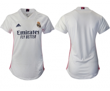 Women 2020-2021 Real Madrid home aaa version blank white Soccer Jerseys