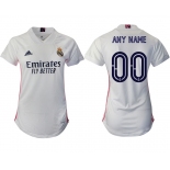 Women 2020-2021 Real Madrid home aaa version customized white Soccer Jerseys