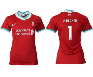 Women 2020-2021 Liverpool home aaa version 1 red Soccer Jerseys