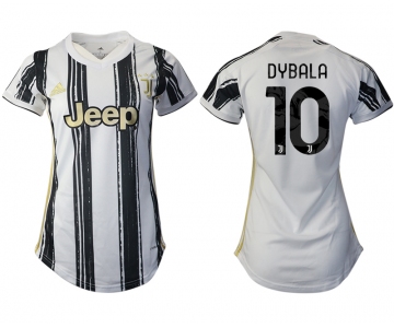 Women 2020-2021 Juventus home aaa version 10 white Soccer Jerseys