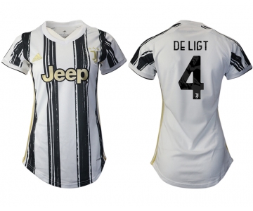 Women 2020-2021 Juventus home aaa version 4 white Soccer Jerseys