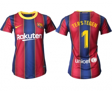 Women 2020-2021 Barcelona home aaa version 1 red Soccer Jerseys