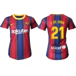 Women 2020-2021 Barcelona home aaa version 21 red Soccer Jerseys