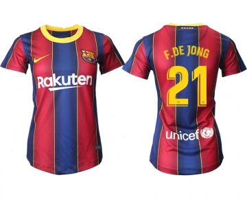 Women 2020-2021 Barcelona home aaa version 21 red Soccer Jerseys