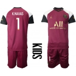 Youth 2020-2021 club Paris St German away 1 red Soccer Jerseys