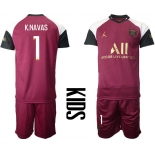 Youth 2020-2021 club Paris St German away 1 red Soccer Jerseys