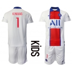 Youth 2020-2021 club Paris St German away 1 white Soccer Jerseys