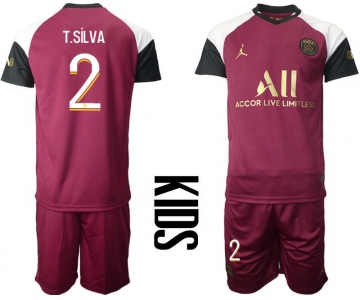 Youth 2020-2021 club Paris St German away 2 red Soccer Jerseys