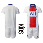 Youth 2020-2021 club Paris St German away blank white Soccer Jerseys