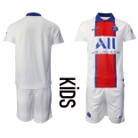 Youth 2020-2021 club Paris St German away blank white Soccer Jerseys