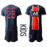 Youth 2020-2021 club Paris St German home 23 blue Soccer Jerseys