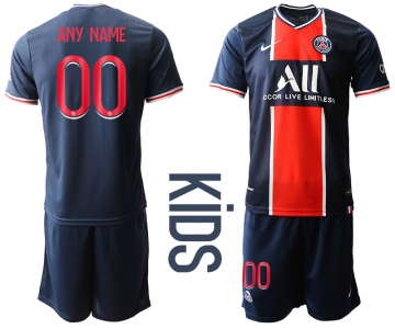 Youth 2020-2021 club Paris St German home customized blue Soccer Jerseys