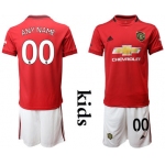 2019-20 Manchester United Customized Youth Home Soccer Jersey