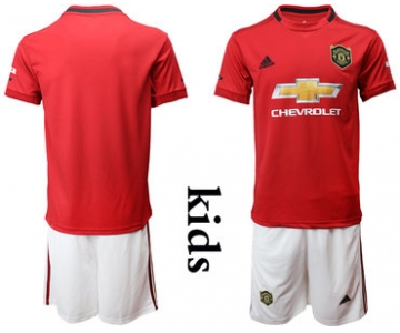 2019-20 Manchester United Youth Home Soccer Jersey