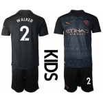 Youth 2020-2021 club Manchester City away black 2 Soccer Jerseys