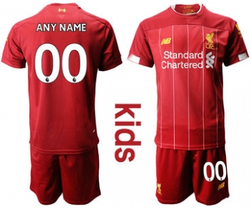 2019-20 Liverpool Customized Youth Home Soccer Jersey