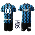 Youth 2020-2021 club Inter Milan home customized blue Soccer Jerseys