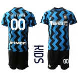 Youth 2020-2021 club Inter Milan home customized blue Soccer Jerseys