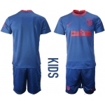 Youth 2020-2021 club Atletico Madrid away blue Soccer Jerseys