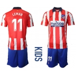 Youth 2020-2021 club Atletico Madrid home 11 red Soccer Jerseys