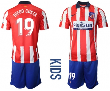 Youth 2020-2021 club Atletico Madrid home 19 red Soccer Jerseys