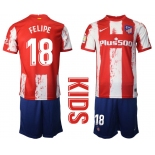 Youth 2021-2022 Club Atletico Madrid home red 18 Nike Soccer Jersey