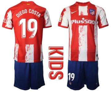 Youth 2021-2022 Club Atletico Madrid home red 19 Nike Soccer Jersey