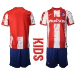 Youth 2021-2022 Club Atletico Madrid home red blank Nike Soccer Jersey