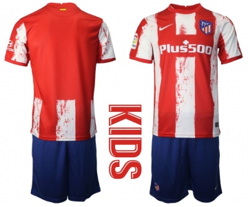 Youth 2021-2022 Club Atletico Madrid home red blank Nike Soccer Jersey