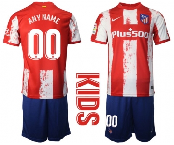 Youth 2021-2022 Club Atletico Madrid home red customized Nike Soccer Jersey