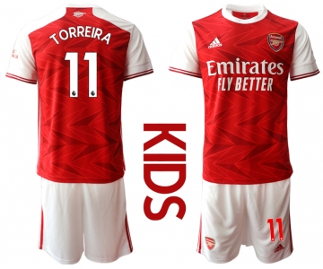 Youth 2020-2021 club Arsenal home 11 red Soccer Jerseys