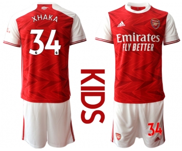 Youth 2020-2021 club Arsenal home 34 red Soccer Jerseys
