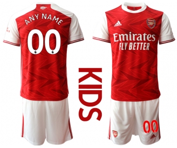 Youth 2020-2021 club Arsenal home customized red Soccer Jerseys