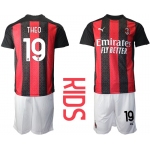 Youth 2020-2021 club AC milan home 19 red Soccer Jerseys