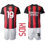 Youth 2020-2021 club AC milan home 19 red Soccer Jerseys