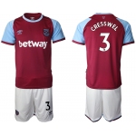 Men 2020-2021 club West Ham United home 3 red Soccer Jerseys