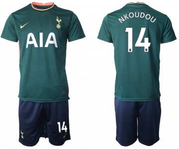 Men 2020-2021 club Tottenham away 14 green Soccer Jerseys