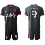 Men 2020-2021 club Seattle Sounders away 9 black Soccer Jerseys