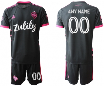 Men 2020-2021 club Seattle Sounders away customized black Soccer Jerseys