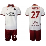 Men 2020-2021 Club Rome away white 27 Nike Soccer Jersey