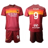 Men 2020-2021 club AS Roma home 9 red Soccer Jerseys