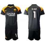 Men 2020-2021 club Rome away 1 black Soccer Jerseys