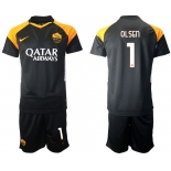 Men 2020-2021 club Rome away 1 black Soccer Jerseys