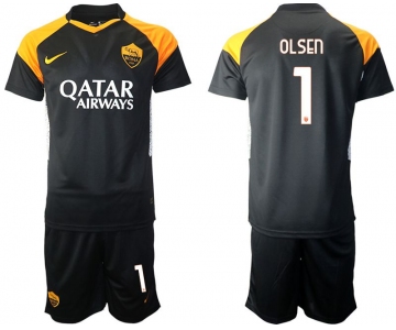 Men 2020-2021 club Rome away 1 black Soccer Jerseys